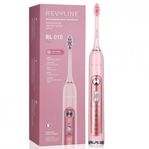 Электрическая звуковая зубная щётка Revyline RL 010 Pink и по всему Узбекистану в интернет-магазине Revyline.uz