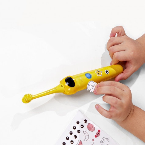 Электрическая звуковая зубная щётка Revyline RL 020 Kids, Yellow и по всему Узбекистану в интернет-магазине Revyline.uz