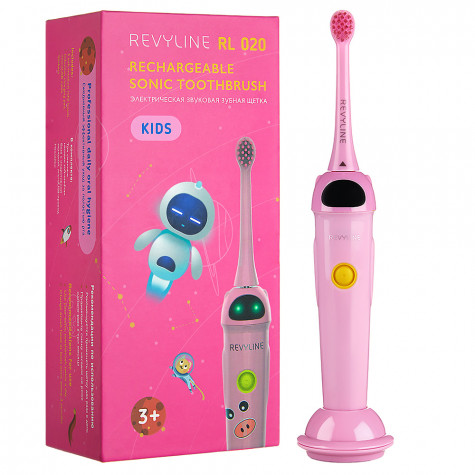 Звуковая зубная щётка Revyline RL 020 Kids, Pink