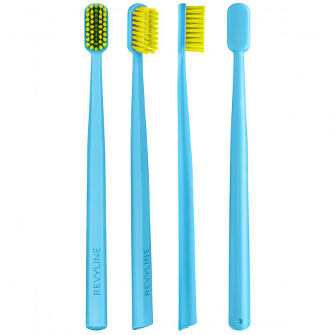 Зубная щетка Revyline SM6000 Ortho голубая - салатовая, мягкая