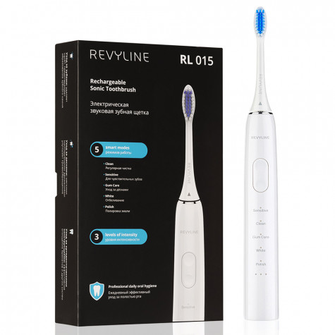 Электрическая звуковая зубная щётка Revyline RL 015 White и по всему Узбекистану в интернет-магазине Revyline.uz