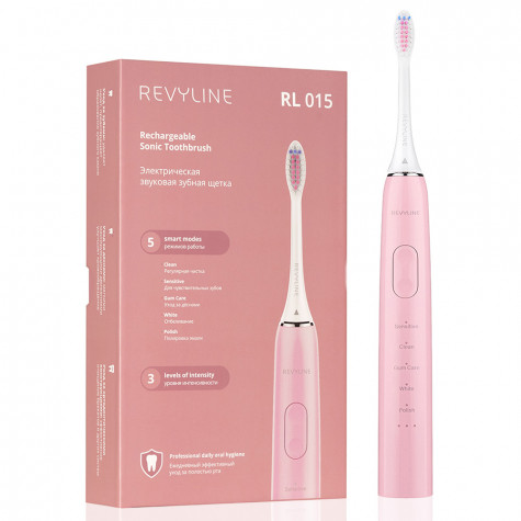Электрическая звуковая зубная щетка Revyline RL 015 Pink и по всему Узбекистану в интернет-магазине Revyline.uz