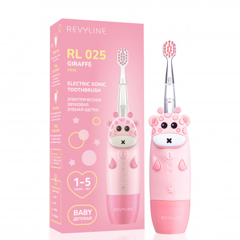 Электрическая звуковая зубная щётка Revyline RL 025 Baby, Pink и по всему Узбекистану в интернет-магазине Revyline.uz