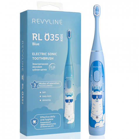 Электрическая звуковая зубная щётка Revyline RL 035 Kids, light Blue и по всему Узбекистану в интернет-магазине Revyline.uz