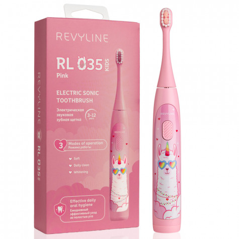 Электрическая звуковая зубная щётка Revyline RL 035 Kids, Pink и по всему Узбекистану в интернет-магазине Revyline.uz