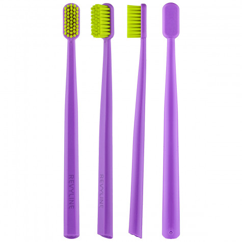 Зубная щетка Revyline SM6000 Smart фиолетовая - салатовая, мягкая