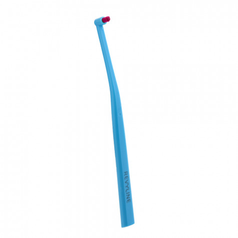 Зубная щетка Revyline SM1000 Single, монопучковая, голубая - фиолетовая