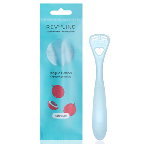 Скребок для языка Revyline Soft, голубой и по всему Узбекистану в интернет-магазине Revyline.uz