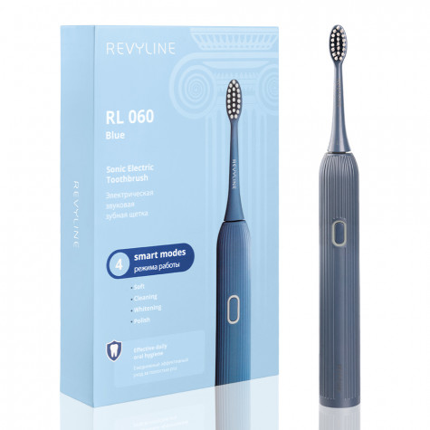 Электрическая звуковая зубная щётка Revyline RL 060, голубая и по всему Узбекистану в интернет-магазине Revyline.uz