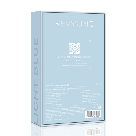 Портативный Ирригатор Revyline RL 410 Light Blue и по всему Узбекистану в интернет-магазине Revyline.uz
