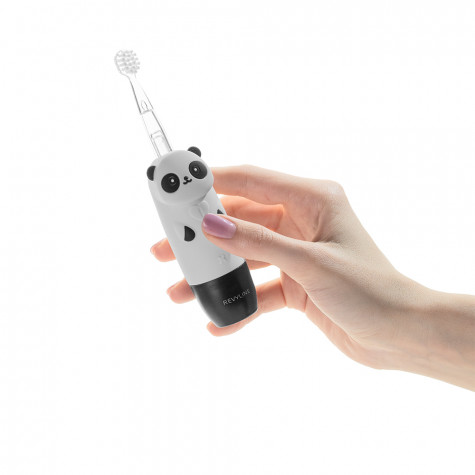 Электрическая звуковая зубная щетка Revyline RL 025 Panda, черная и по всему Узбекистану в интернет-магазине Revyline.uz