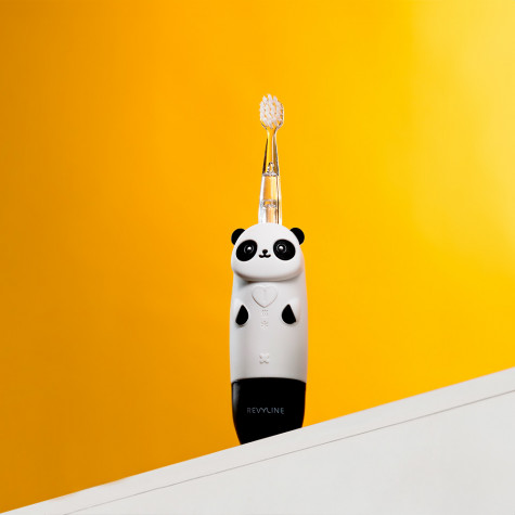 Электрическая звуковая зубная щетка Revyline RL 025 Panda, черная и по всему Узбекистану в интернет-магазине Revyline.uz