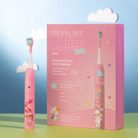 Электрическая зубная щетка Revyline RL 055 Kids, Pink и по всему Узбекистану в интернет-магазине Revyline.uz