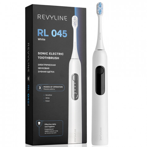 Электрическая звуковая зубная щётка Revyline RL 045 White и по всему Узбекистану в интернет-магазине Revyline.uz