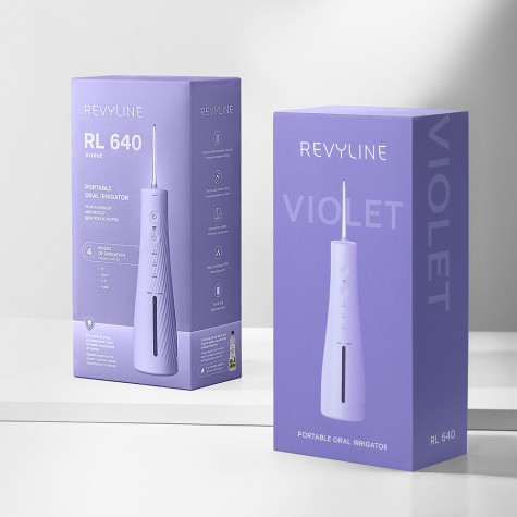Портативный ирригатор Revyline RL 640, Lilac и по всему Узбекистану в интернет-магазине Revyline.uz