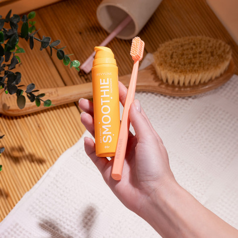 Зубная паста Revyline Smoothie, персик, с дозатором, 65 г