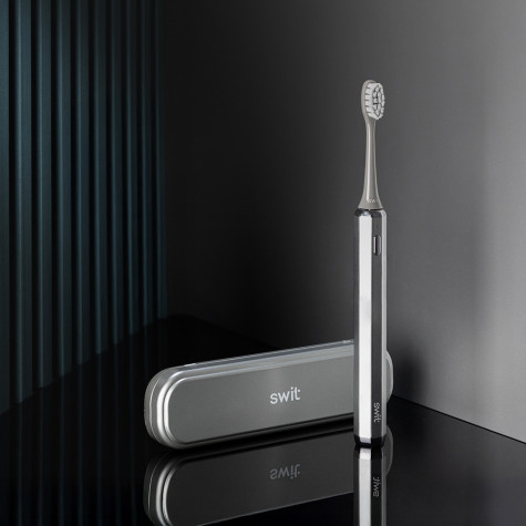 Электрическая звуковая зубная щётка SWIT by Revyline RL 090 Silver и по всему Узбекистану в интернет-магазине Revyline.uz