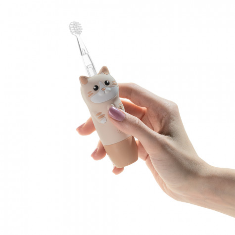Электрическая звуковая зубная щётка Revyline RL 025 Baby Kitty, Beige и по всему Узбекистану в интернет-магазине Revyline.uz