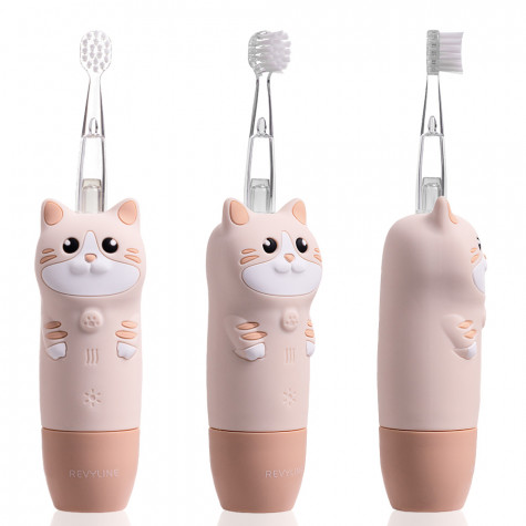 Электрическая звуковая зубная щётка Revyline RL 025 Baby Kitty, Beige и по всему Узбекистану в интернет-магазине Revyline.uz