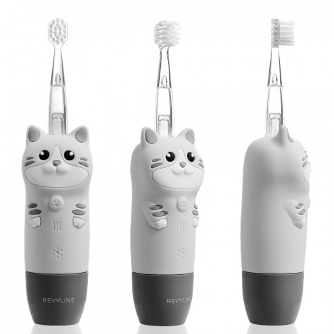 Электрическая звуковая зубная щётка Revyline RL 025 Baby Kitty, Grey и по всему Узбекистану в интернет-магазине Revyline.uz