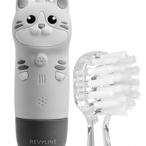 Электрическая звуковая зубная щётка Revyline RL 025 Baby Kitty, Grey и по всему Узбекистану в интернет-магазине Revyline.uz