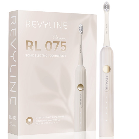 Электрическая звуковая зубная щётка Revyline RL 075 Cream и по всему Узбекистану в интернет-магазине Revyline.uz