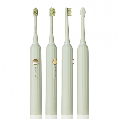 Набор электрических зубных щеток Revyline RL 075 DUO Limpet shell + Lime cream и по всему Узбекистану в интернет-магазине Revyline.uz