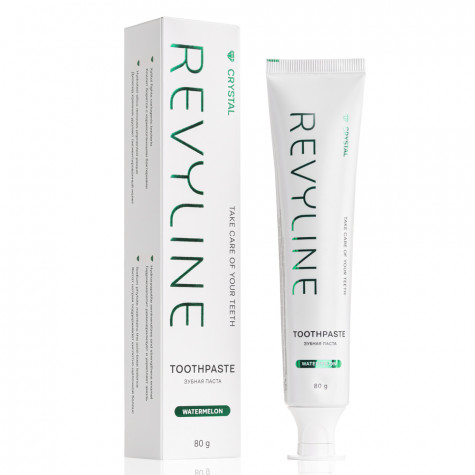 Зубная паста Revyline Crystal Арбуз, без фтора, 80 г и по всему Узбекистану в интернет-магазине Revyline.uz