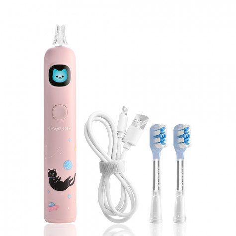 Электрическая звуковая зубная щетка Revyline RL 095 Kids, Pink и по всему Узбекистану в интернет-магазине Revyline.uz