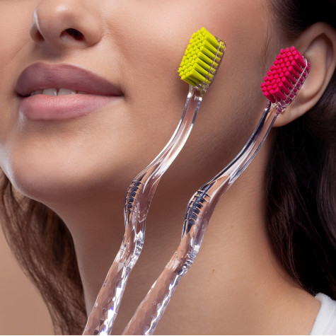 Набор зубных щеток Revyline SM6500 Duo Crystal, Light green & Pink и по всему Узбекистану в интернет-магазине Revyline.uz