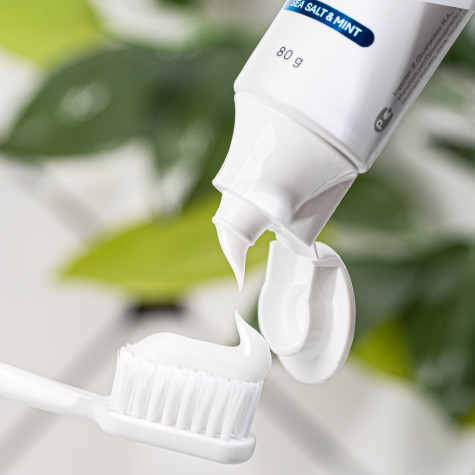 Зубная паста Revyline Crystal Морская соль и мята без фтора, 80г и по всему Узбекистану в интернет-магазине Revyline.uz