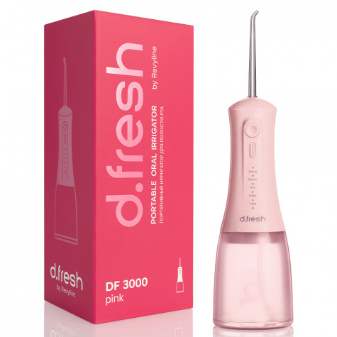 Портативный ирригатор D.Fresh by Revyline DF3000 Pink и по всему Узбекистану в интернет-магазине Revyline.uz