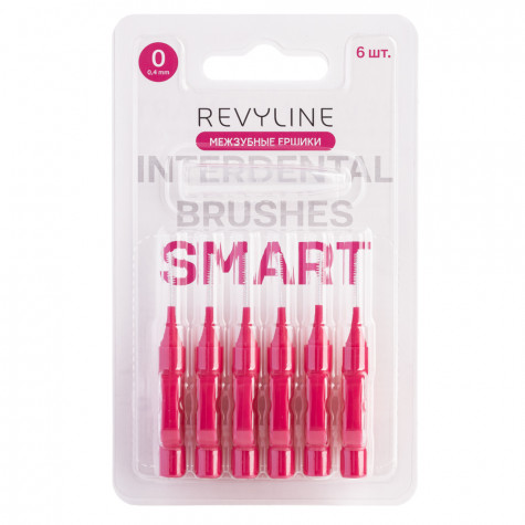 Ершики межзубные Revyline Smart, размер 0 (0,40 мм) розовые, 6 шт. и по всему Узбекистану в интернет-магазине Revyline.uz