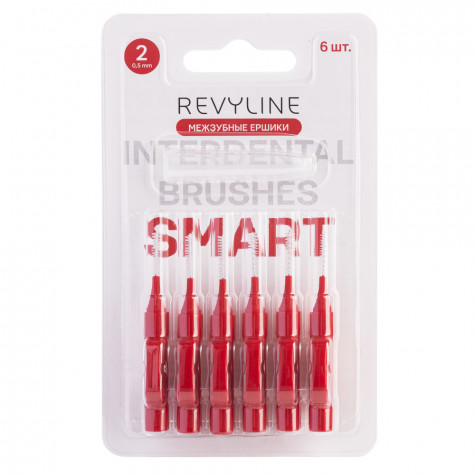 Ершики межзубные Revyline Smart, размер 2 (0,50 мм) красные, 6 шт. и по всему Узбекистану в интернет-магазине Revyline.uz