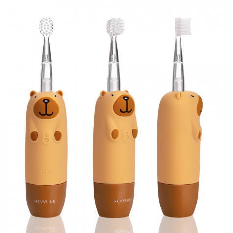 Электрическая звуковая зубная щётка Revyline RL 025 Baby Capybara, Brown и по всему Узбекистану в интернет-магазине Revyline.uz