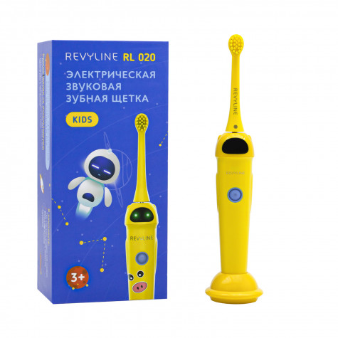 Звуковая зубная щётка Revyline RL 020 Kids,Yellow